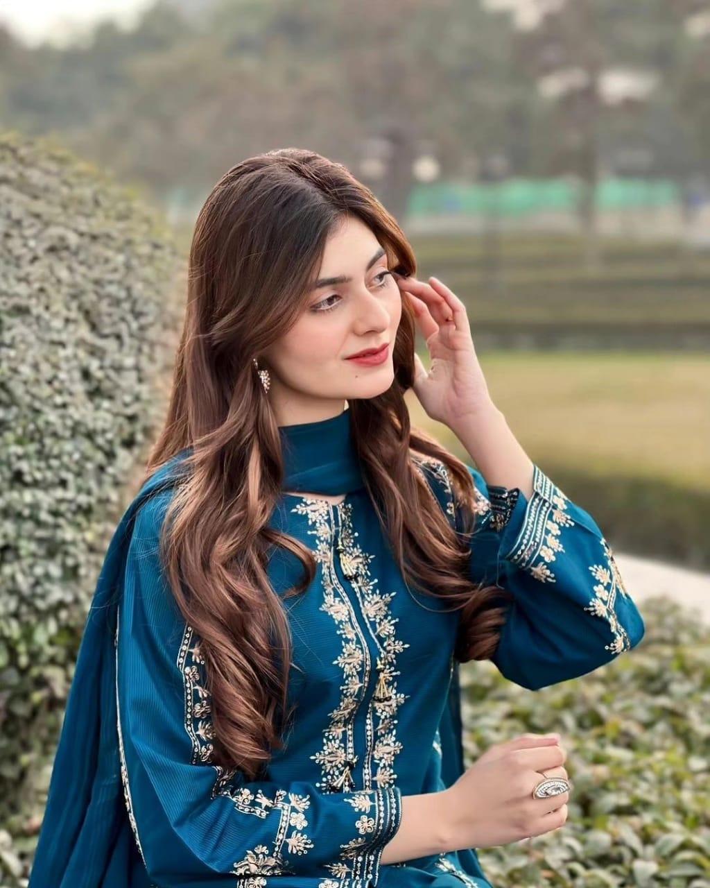 2 Pcs Women's Stitched Cotton Embroidered Shirt And Trouser | Ramzan offer upto 30% Off