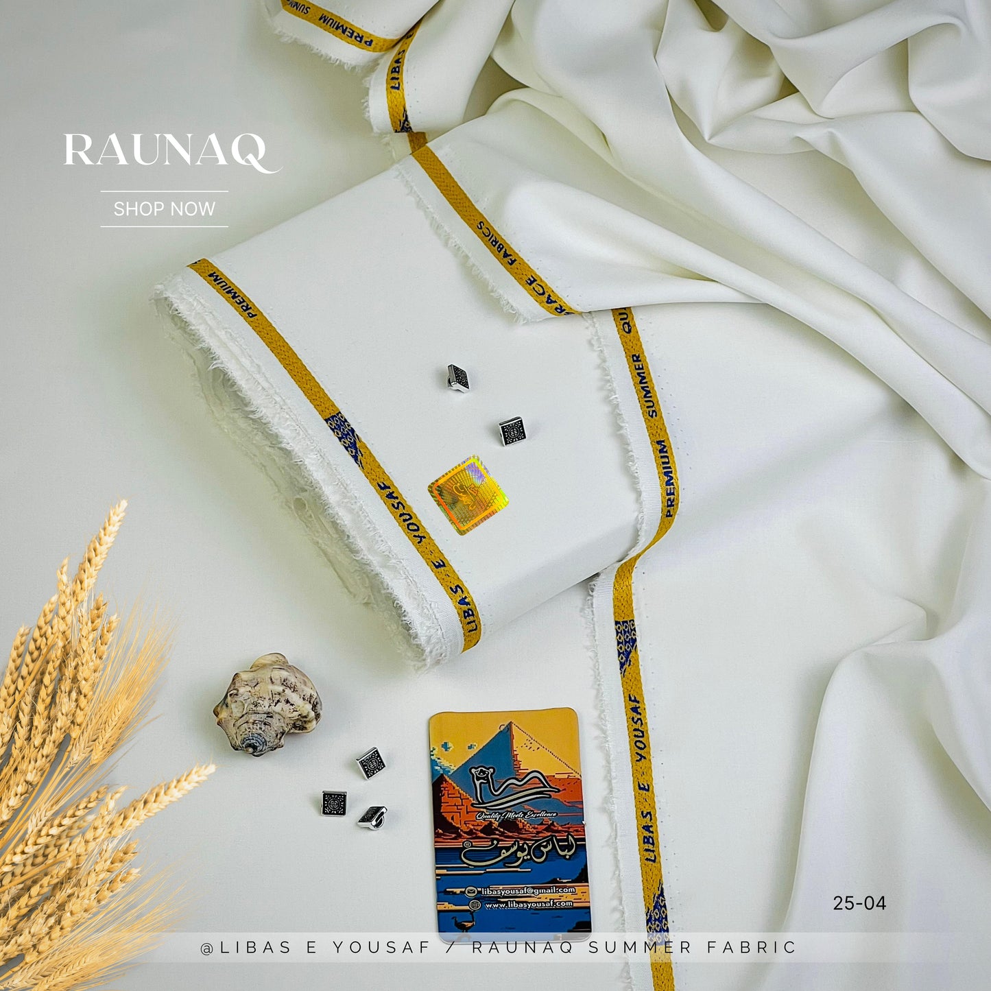 RAUNAQ  by Libas-E-Yousaf | Premium Unstitched Four Seasons Fabric