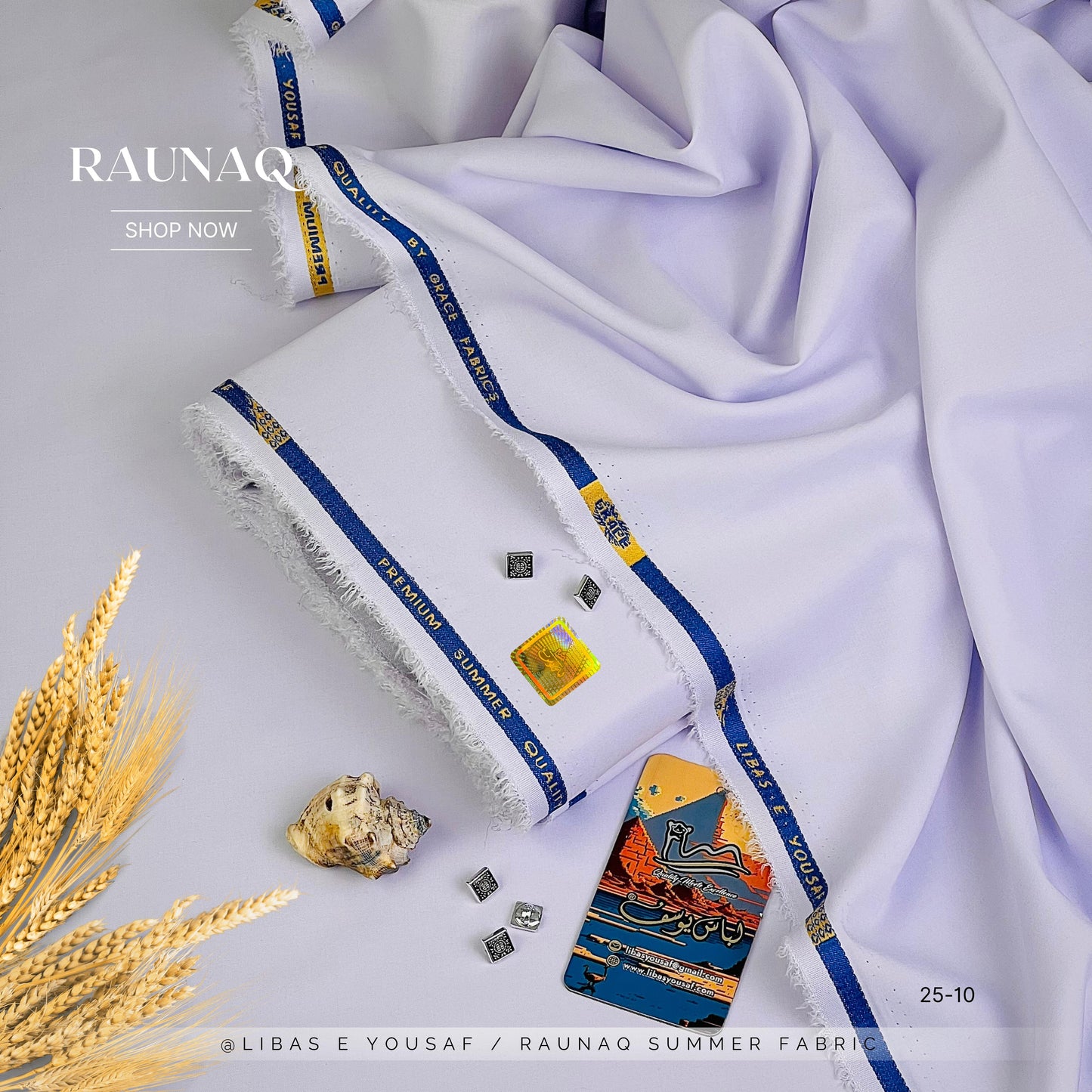 RAUNAQ  by Libas-E-Yousaf | Premium Unstitched Four Seasons Fabric