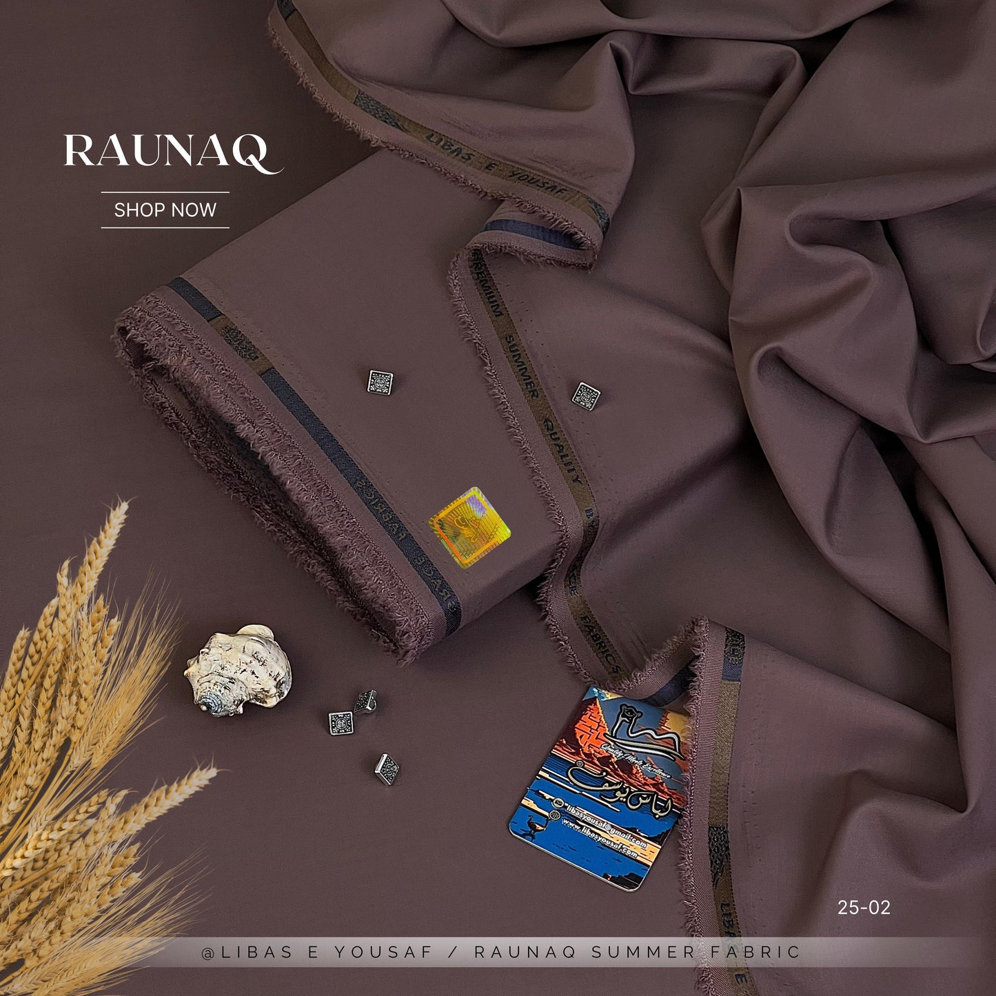 RAUNAQ  by Libas-E-Yousaf | Premium Unstitched Four Seasons Fabric